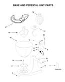 Base and pedestal unit parts