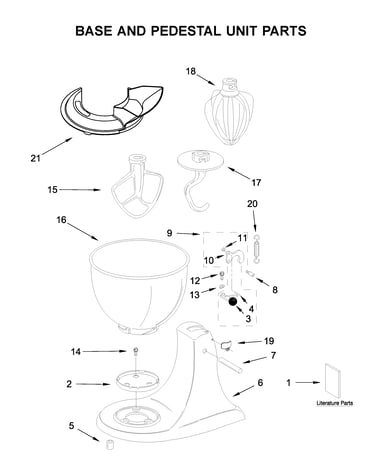 Base and pedestal unit parts