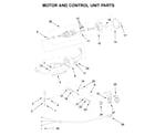 KitchenAid 5KSM45ESL4 motor and control unit parts diagram