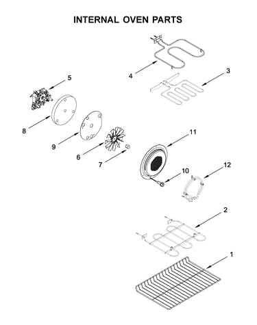 Internal oven parts