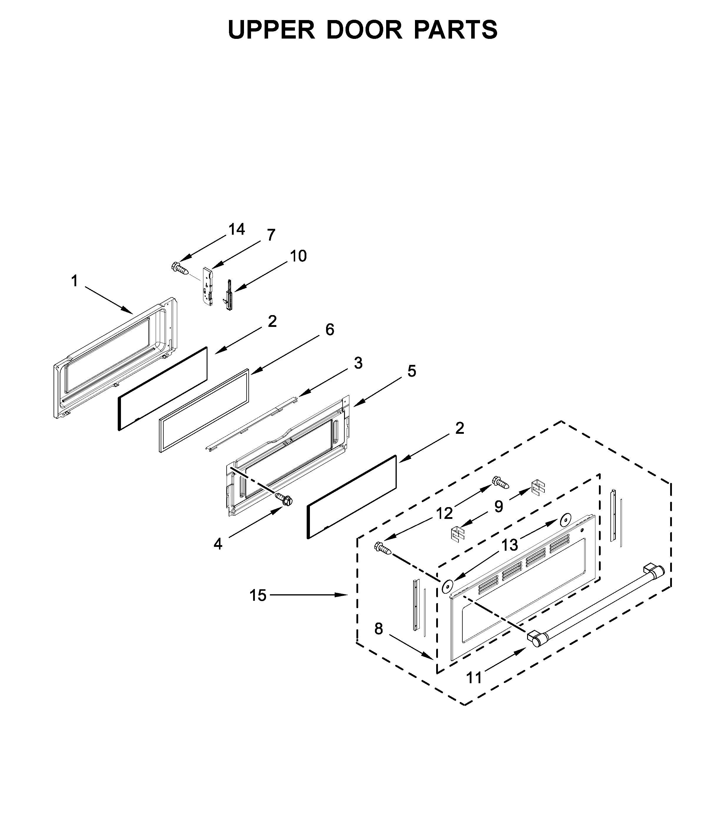Upper door parts
