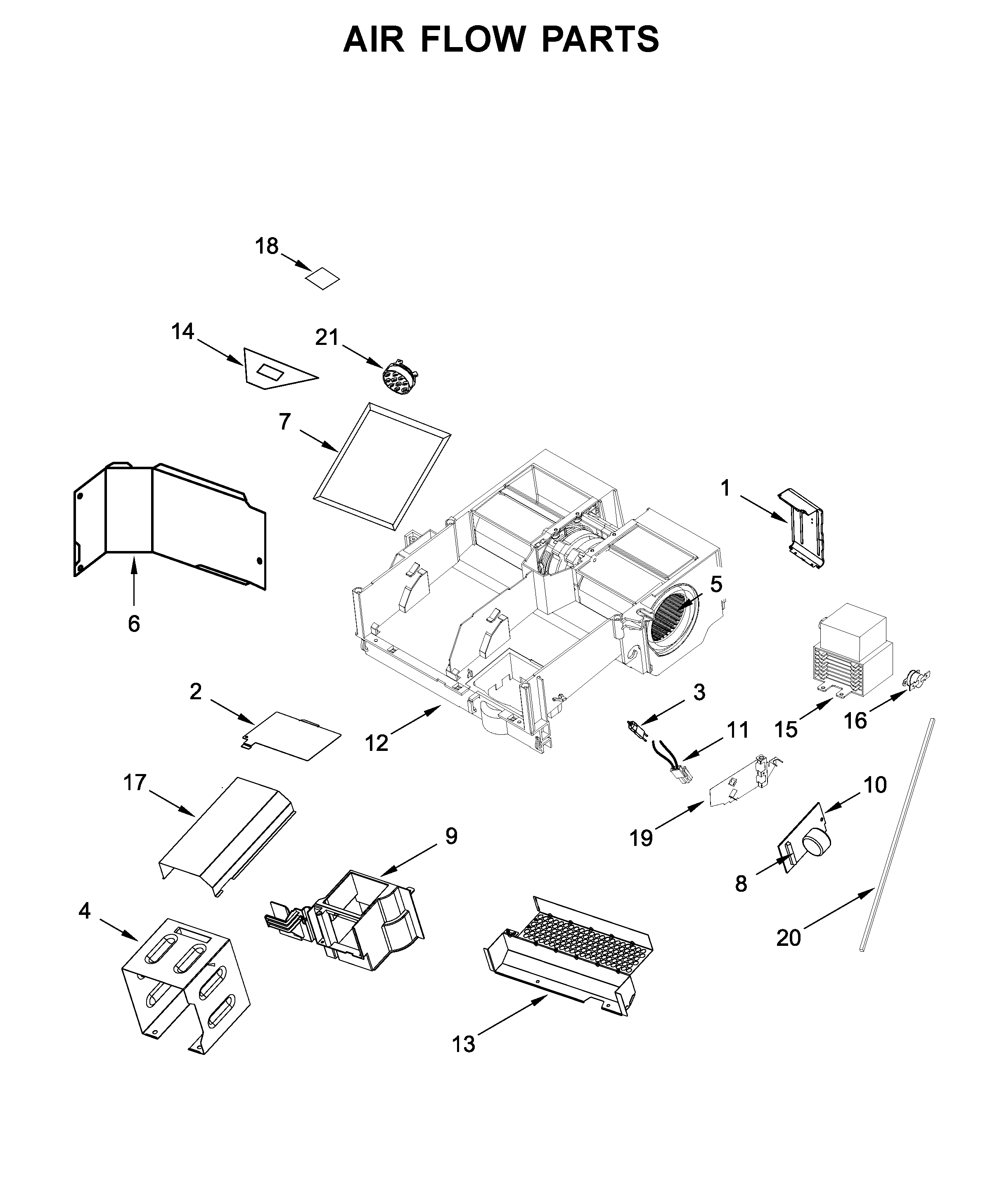 Air flow parts