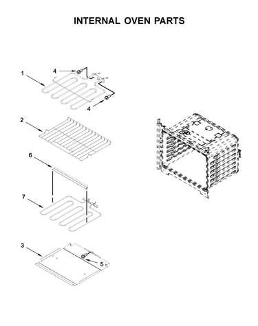 Internal oven parts