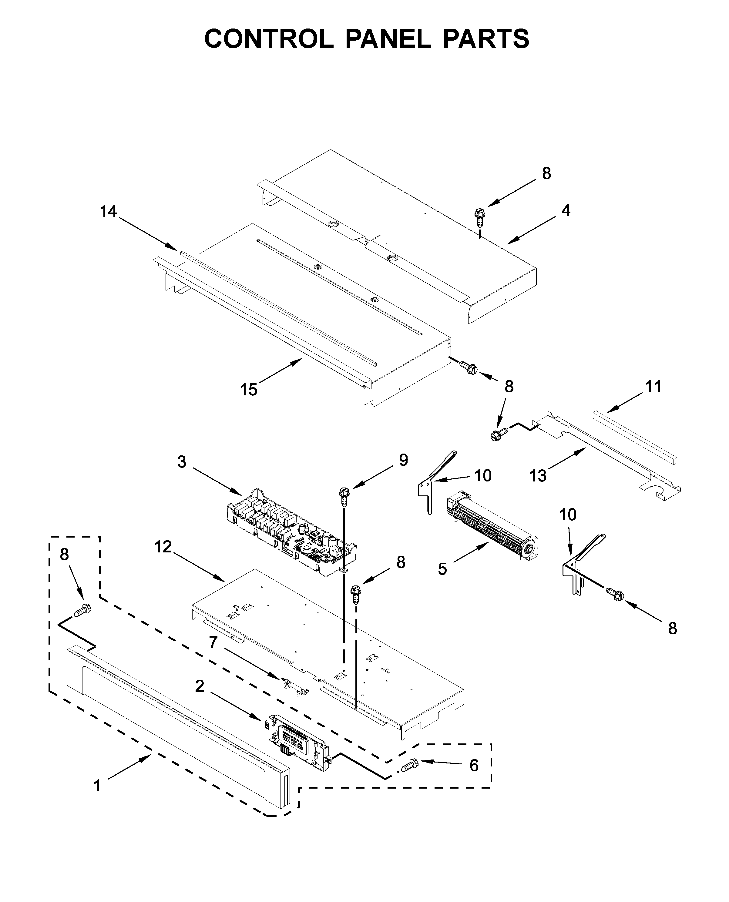 Control panel parts