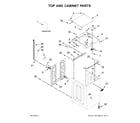 Maytag MVWB765FW3 top and cabinet parts diagram