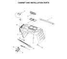 Jenn-Air JMV9196CS6 cabinet and installation parts diagram