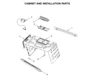 Maytag YMMV6190FZ2 cabinet and installation parts diagram