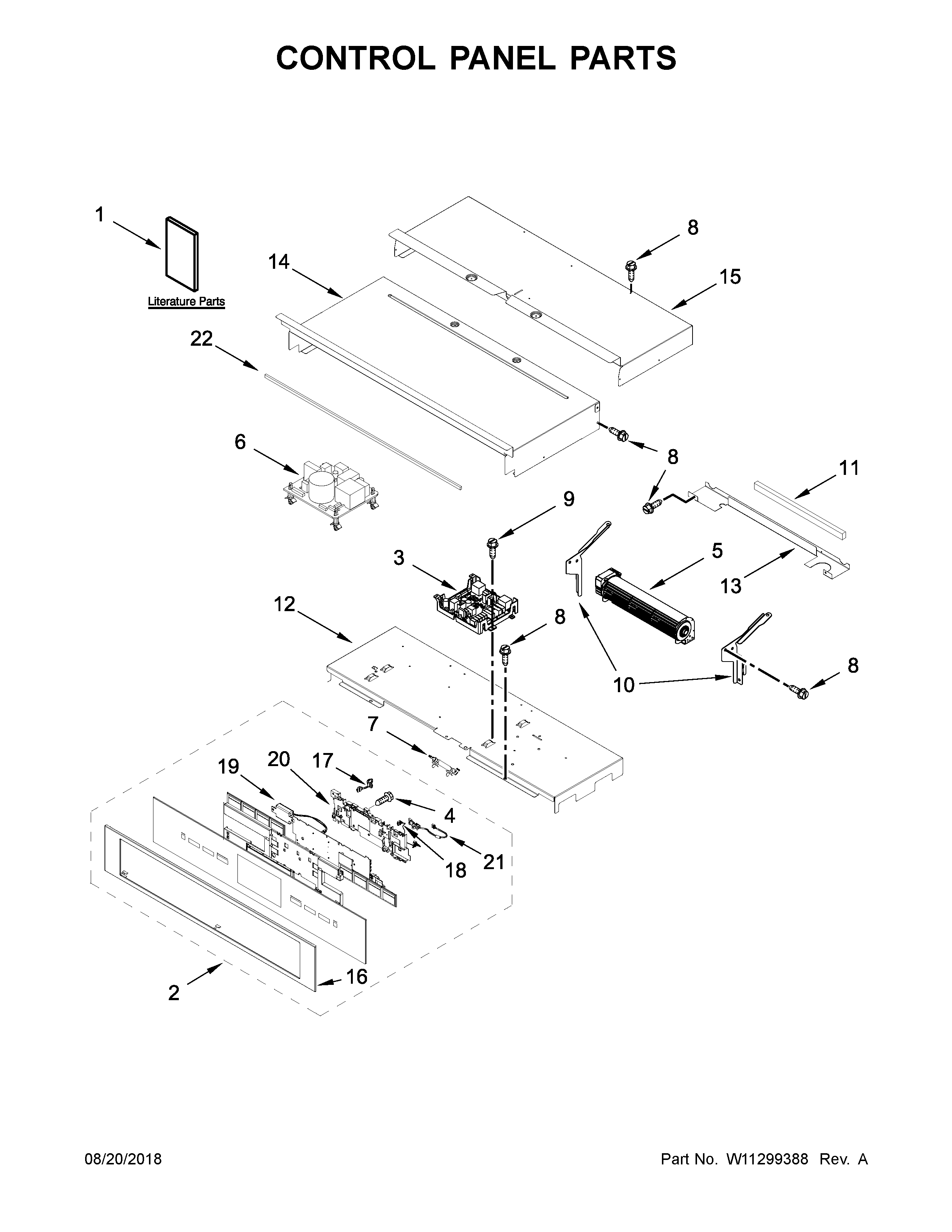 Control panel parts