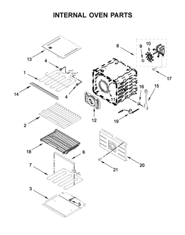Internal oven parts