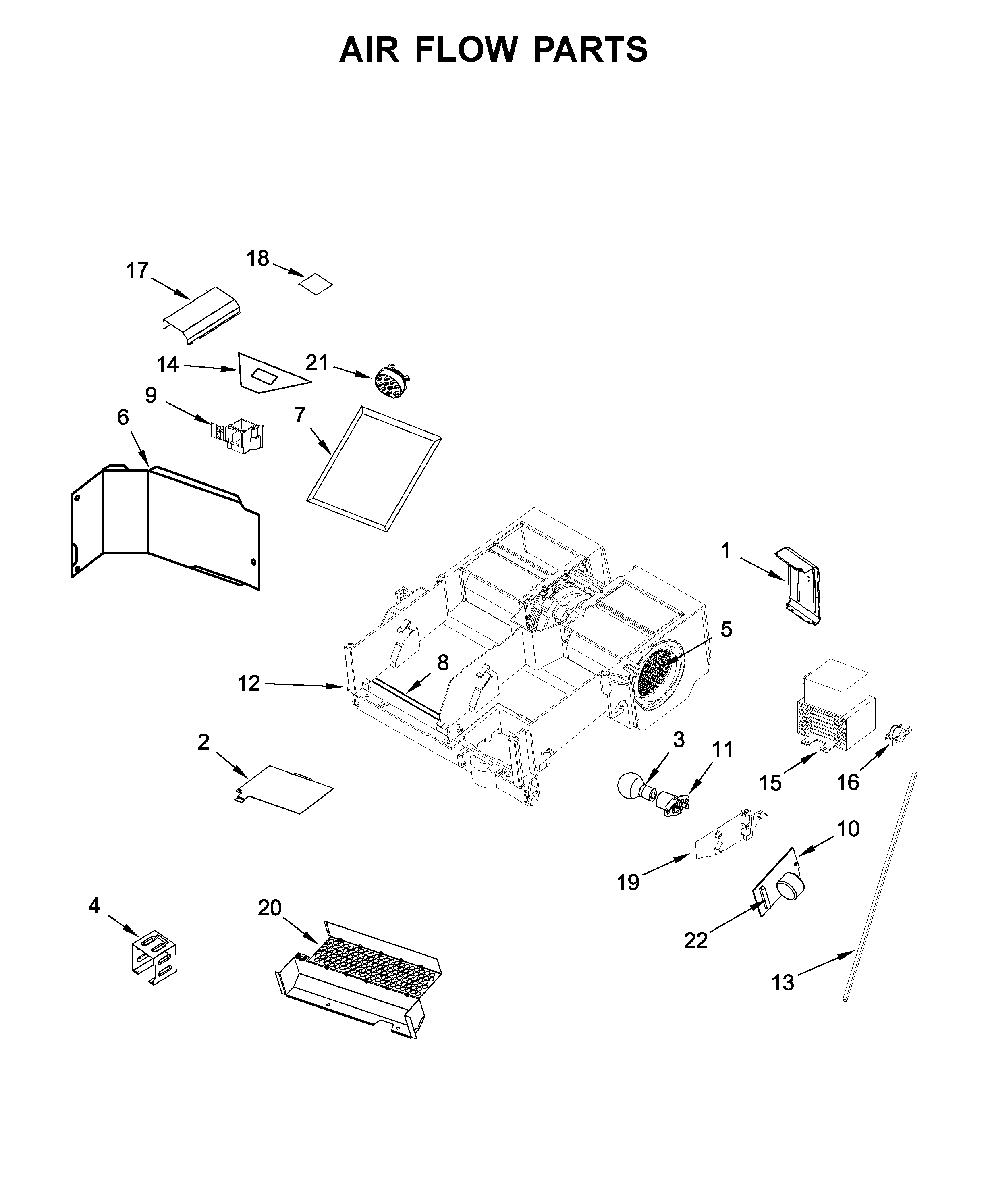 Air flow parts