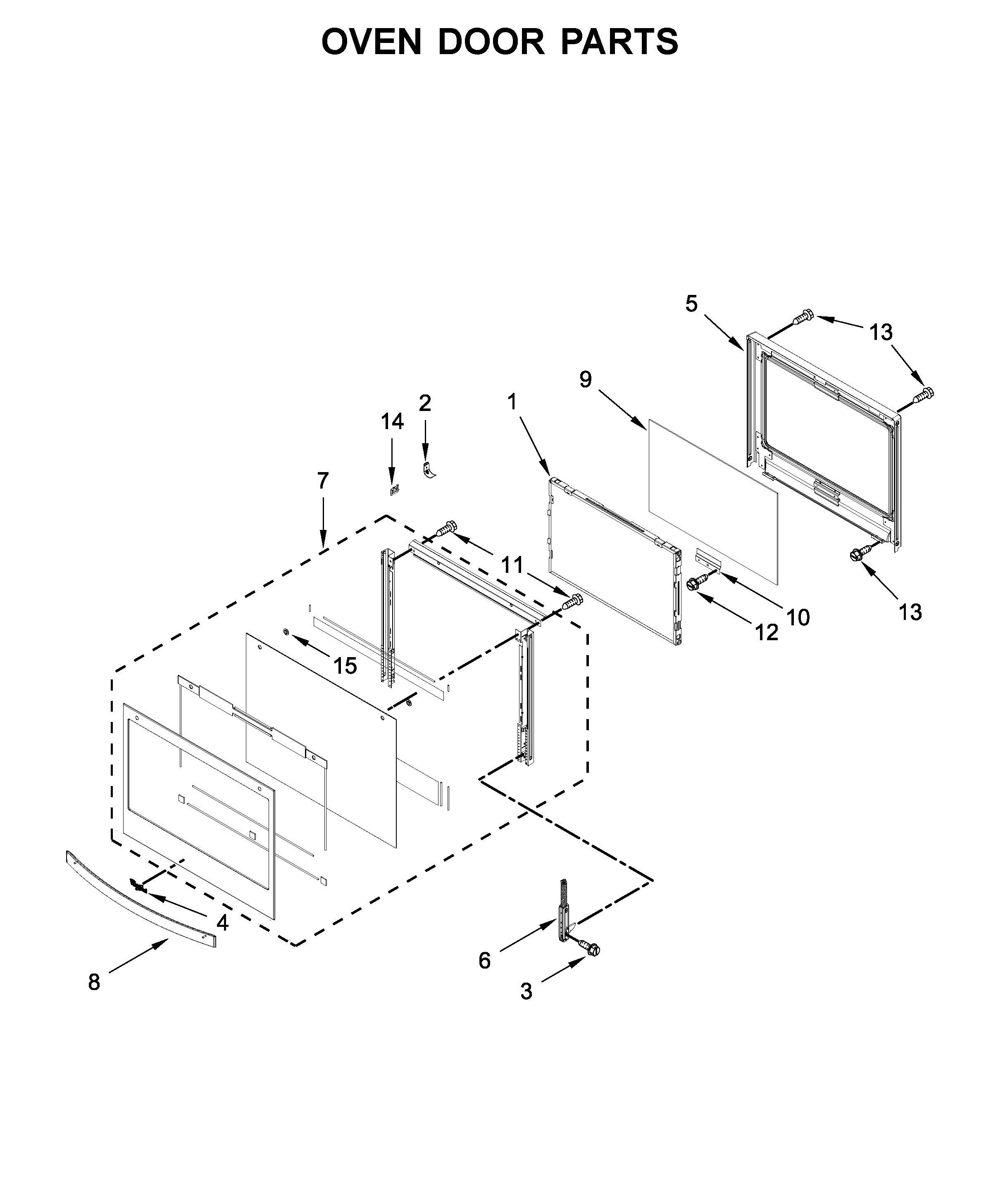 OVEN DOOR PARTS