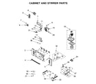 Whirlpool WOC75EC0HS01 cabinet and stirrer parts diagram