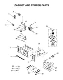 Cabinet and stirrer parts