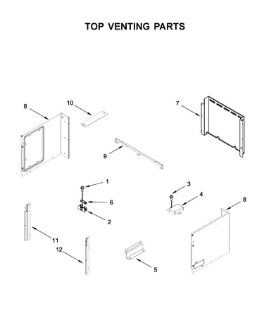 Top venting parts
