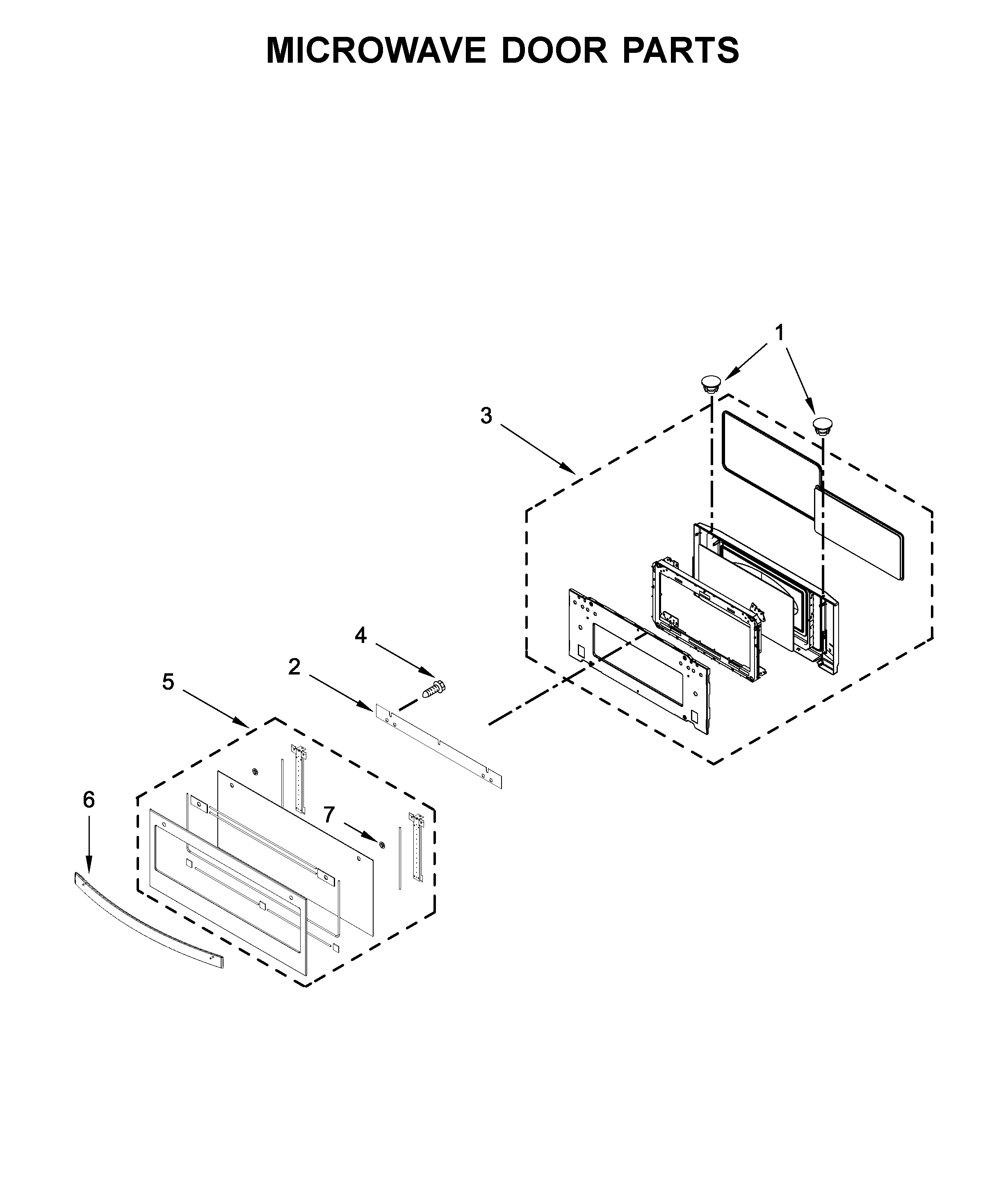 MICROWAVE DOOR PARTS