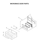 Microwave door parts