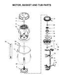 Motor, basket and tub parts