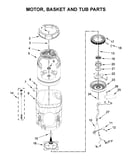 Motor, basket and tub parts