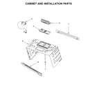 Whirlpool WMH54521HS3 cabinet and installation parts diagram