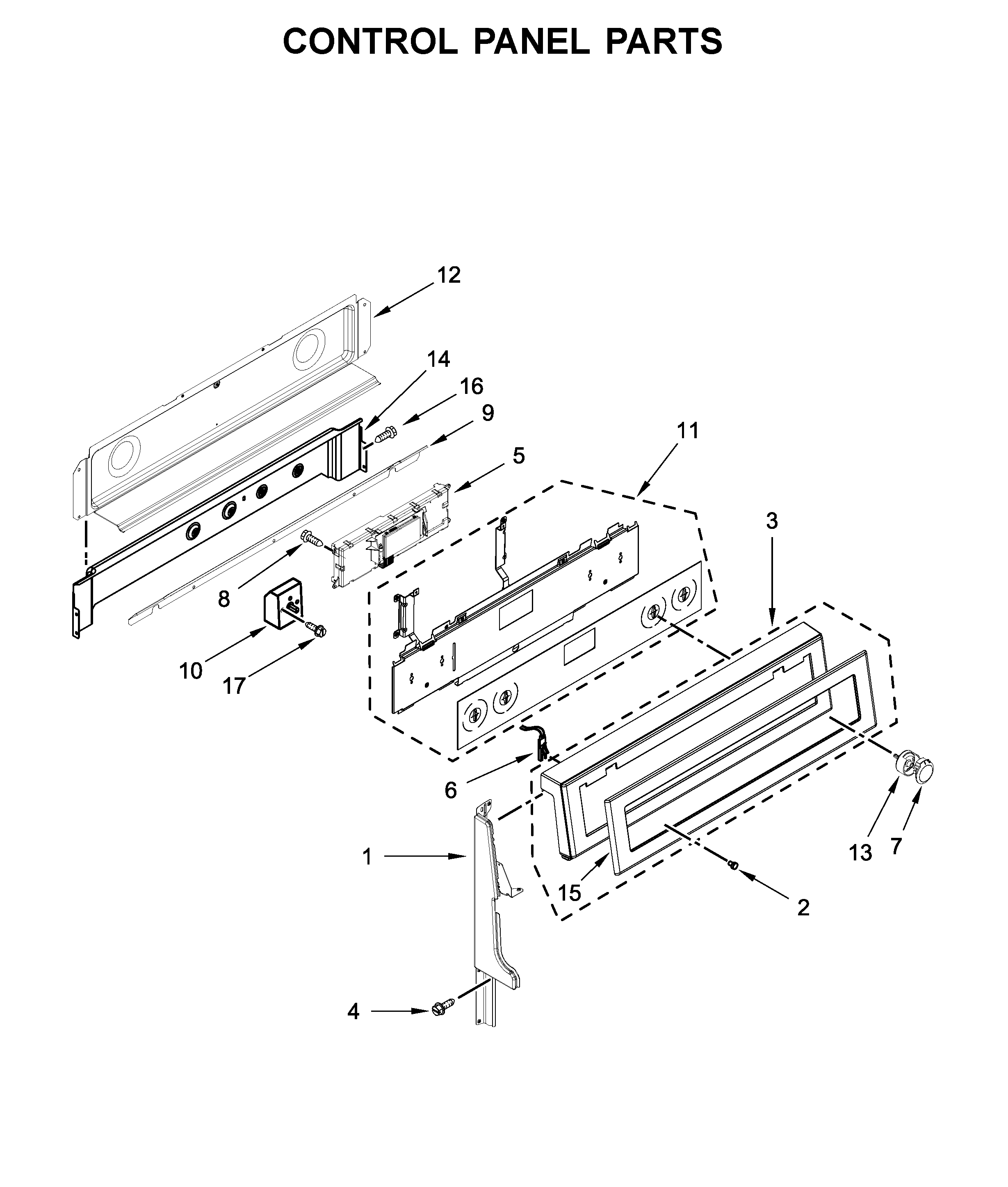 Control panel parts