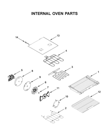 Internal oven parts