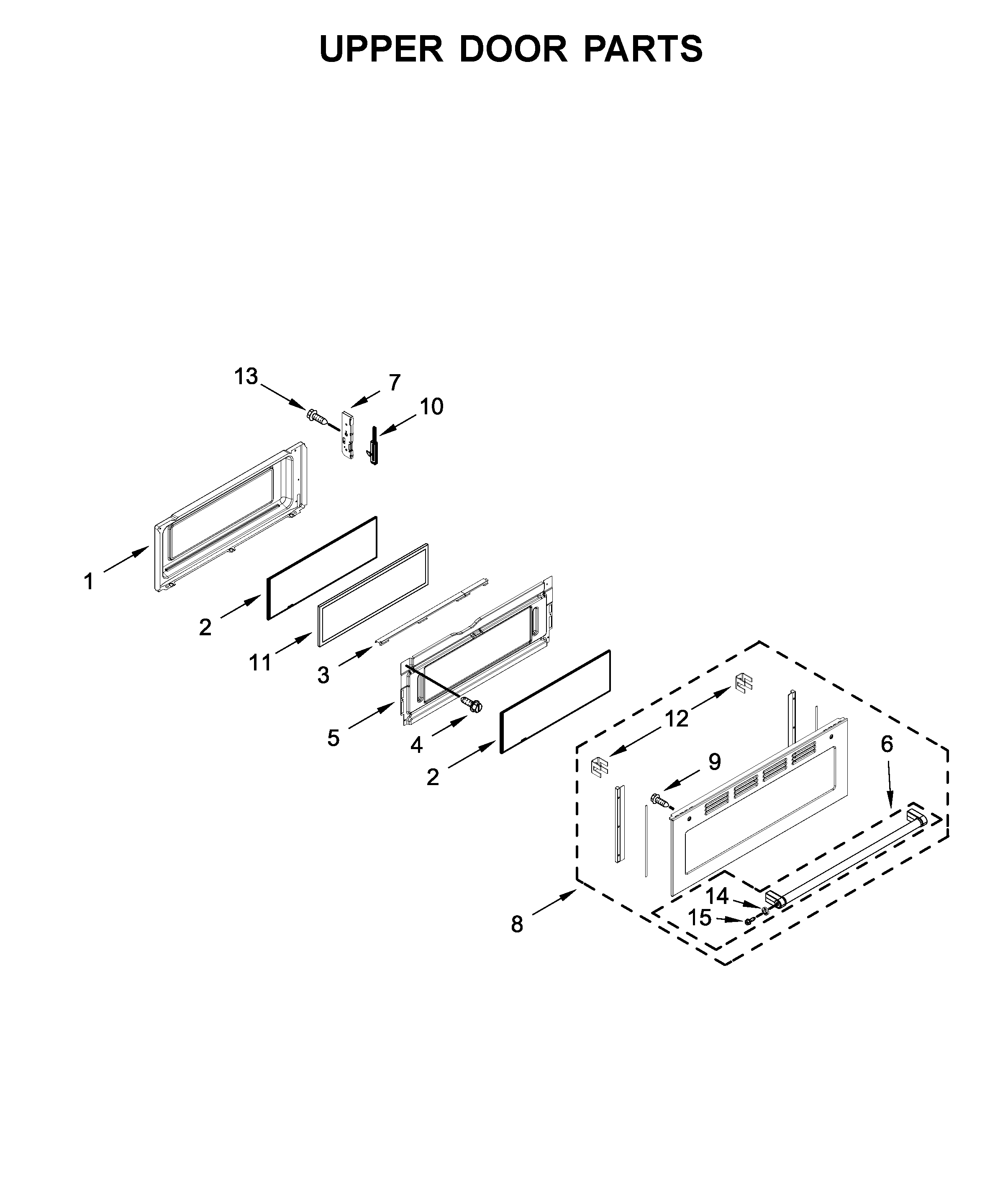 Upper door parts