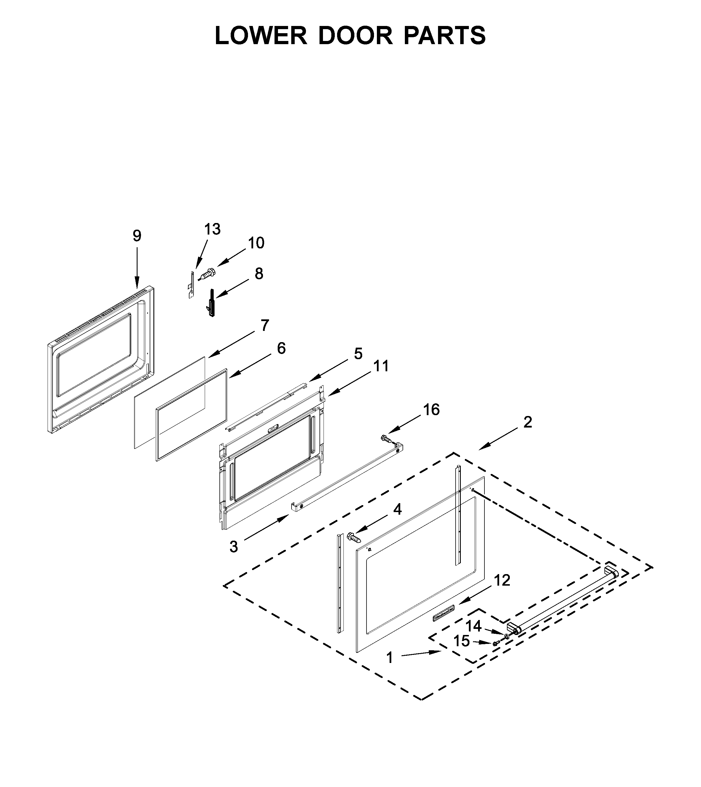 Lower door parts