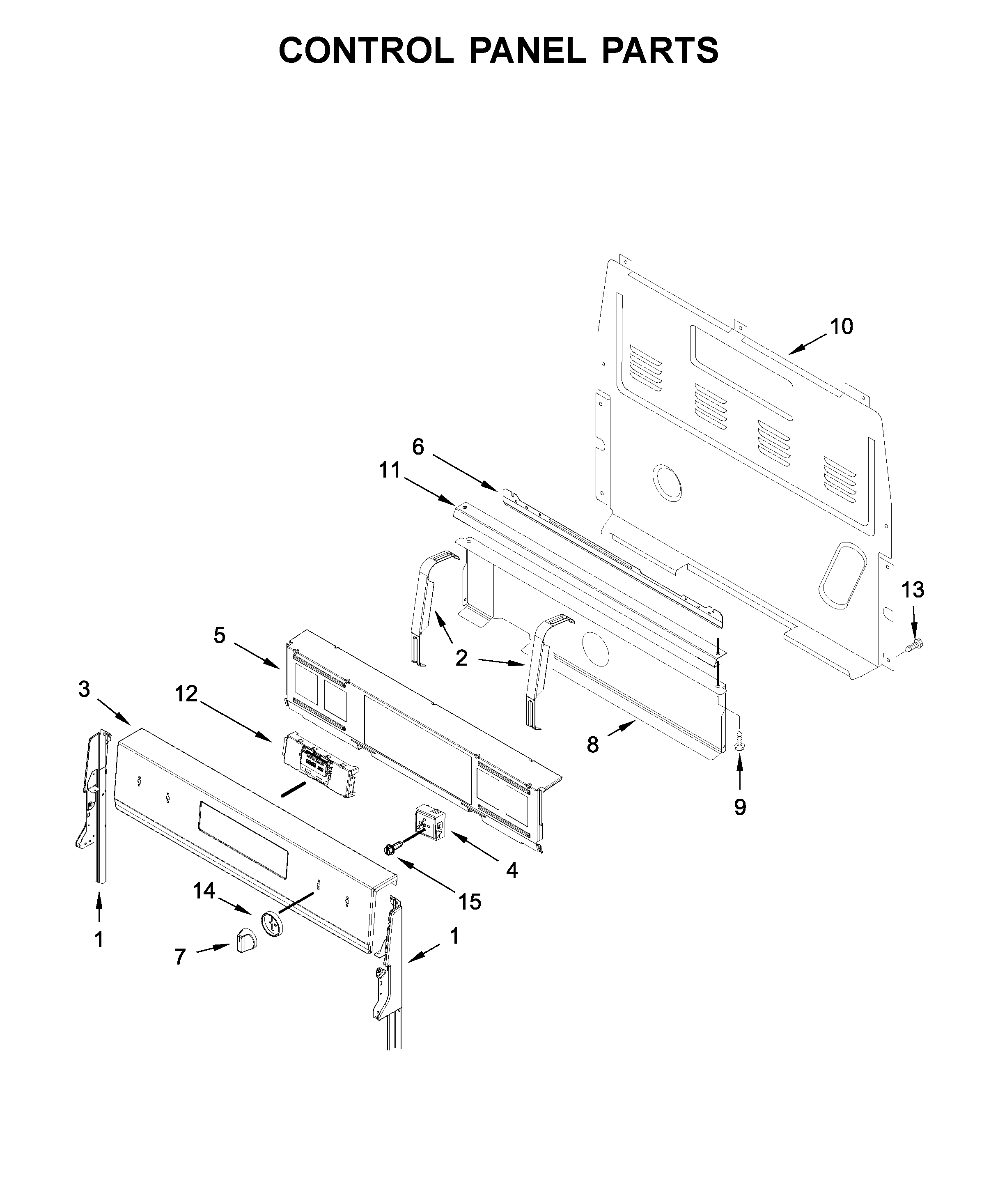 Control panel parts