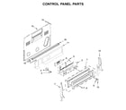 KitchenAid KFEG500EBL3 control panel parts diagram