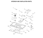 Whirlpool YWML75011HN2 interior and ventilation parts diagram