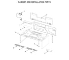 Whirlpool YWML75011HB2 cabinet and installation parts diagram