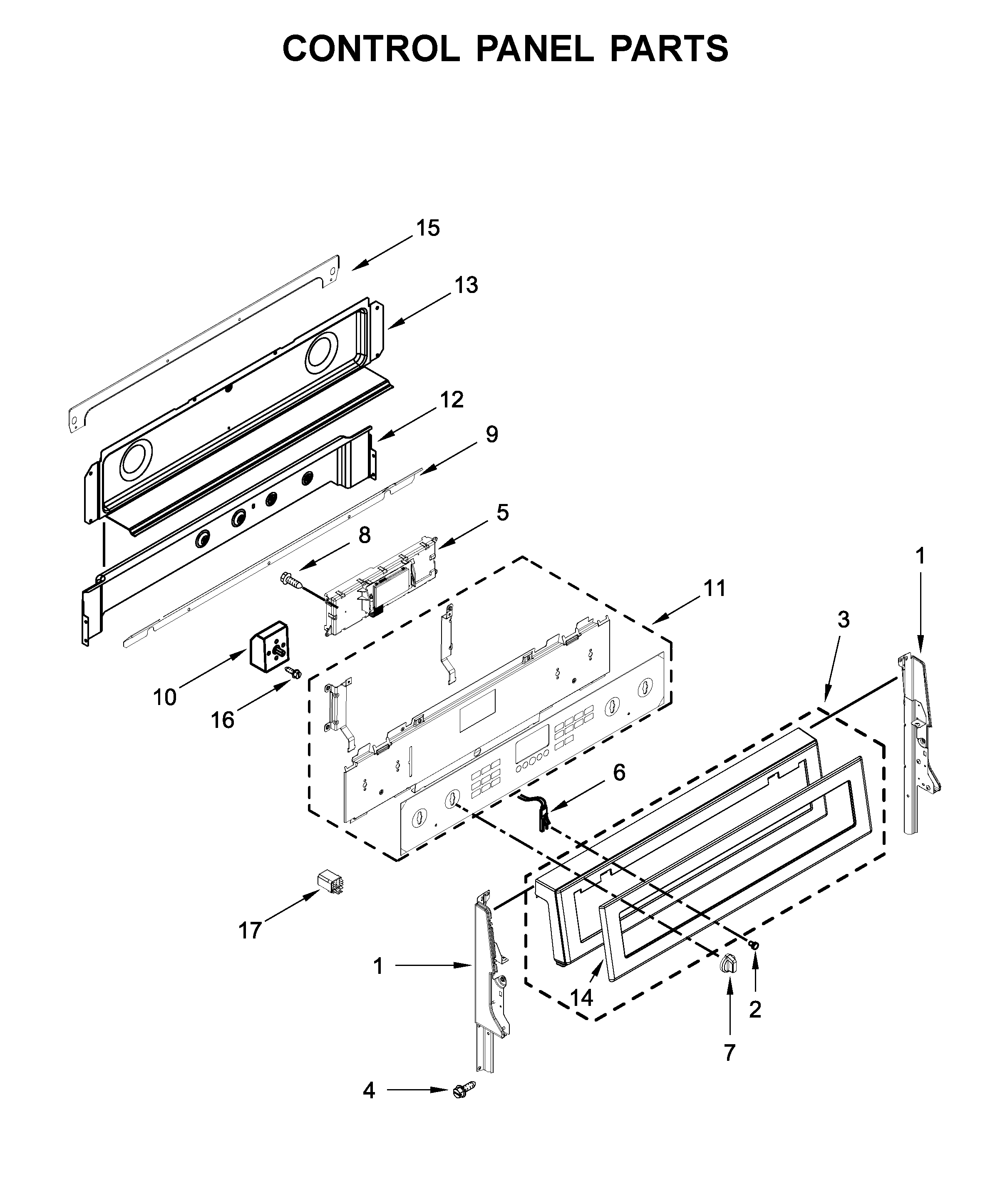 Control panel parts