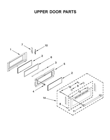 Upper door parts