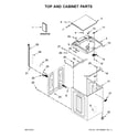 Maytag MVWB835DC4 top and cabinet parts diagram