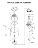Motor, basket and tub parts