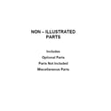 Maytag MVWB835DC4 optional parts (not included) diagram