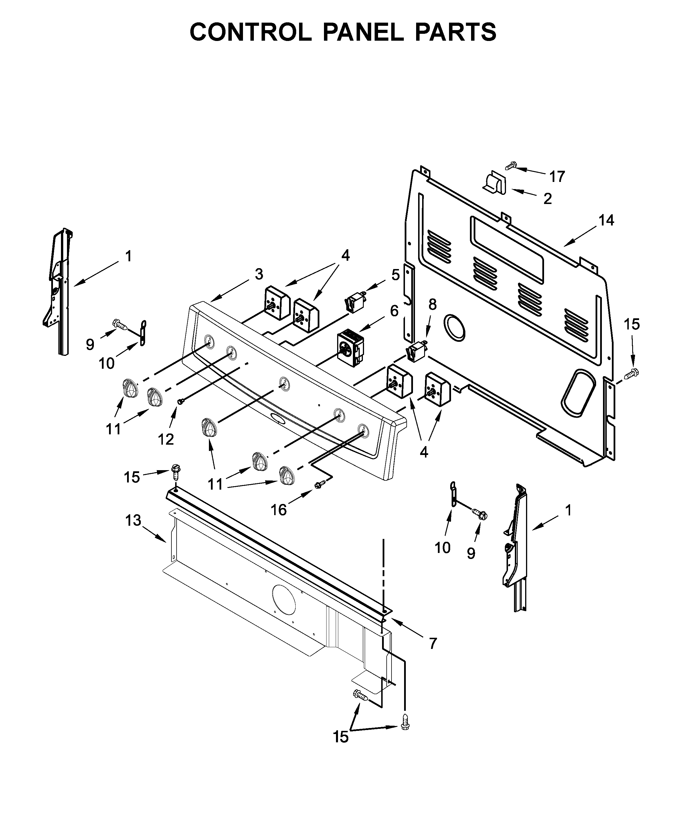 CONTROL PANEL PARTS