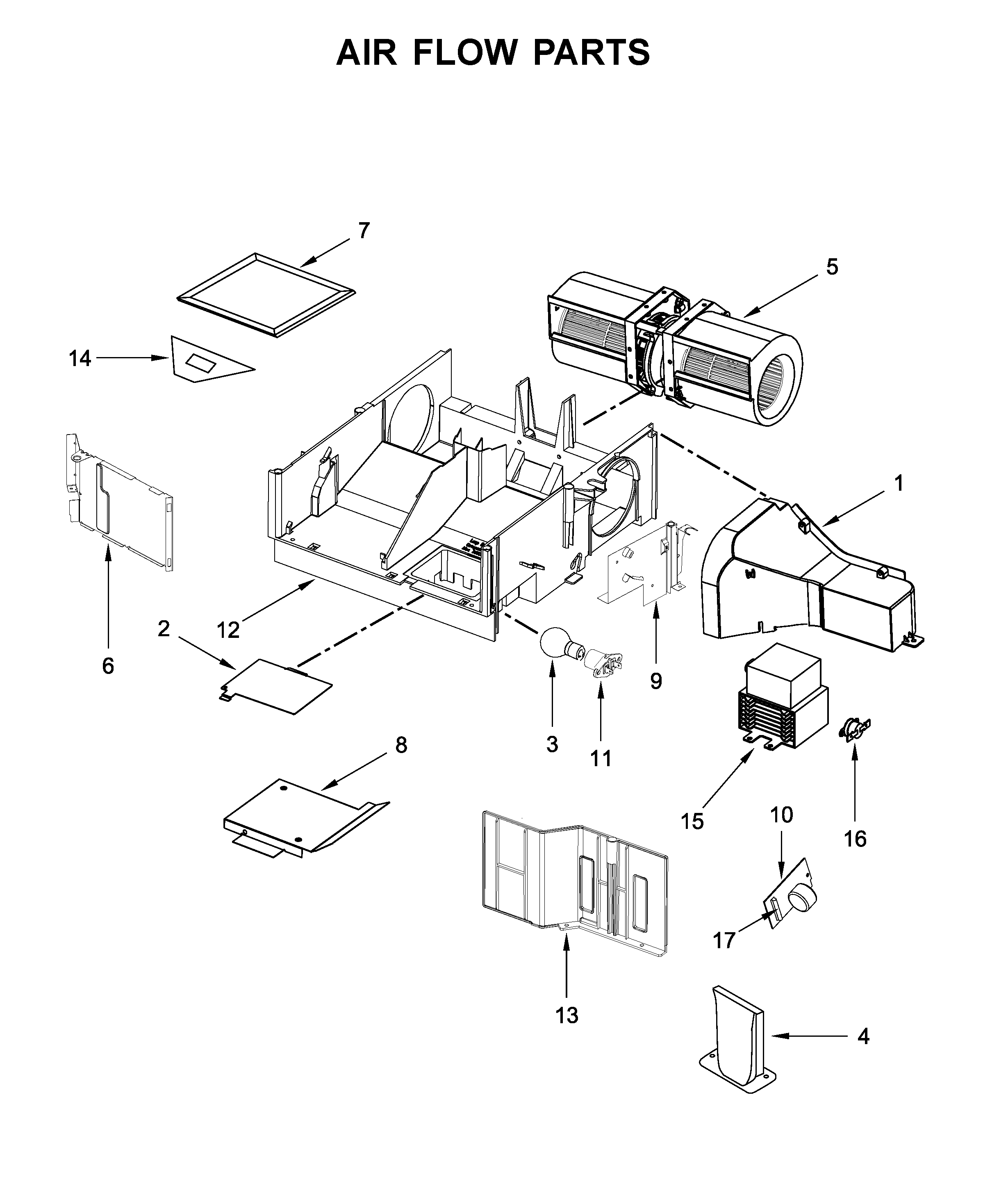 Air flow parts