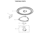 Amana YAMV2307PFW1 turntable parts diagram