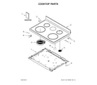 Whirlpool WFE525S0HD0 cooktop parts diagram