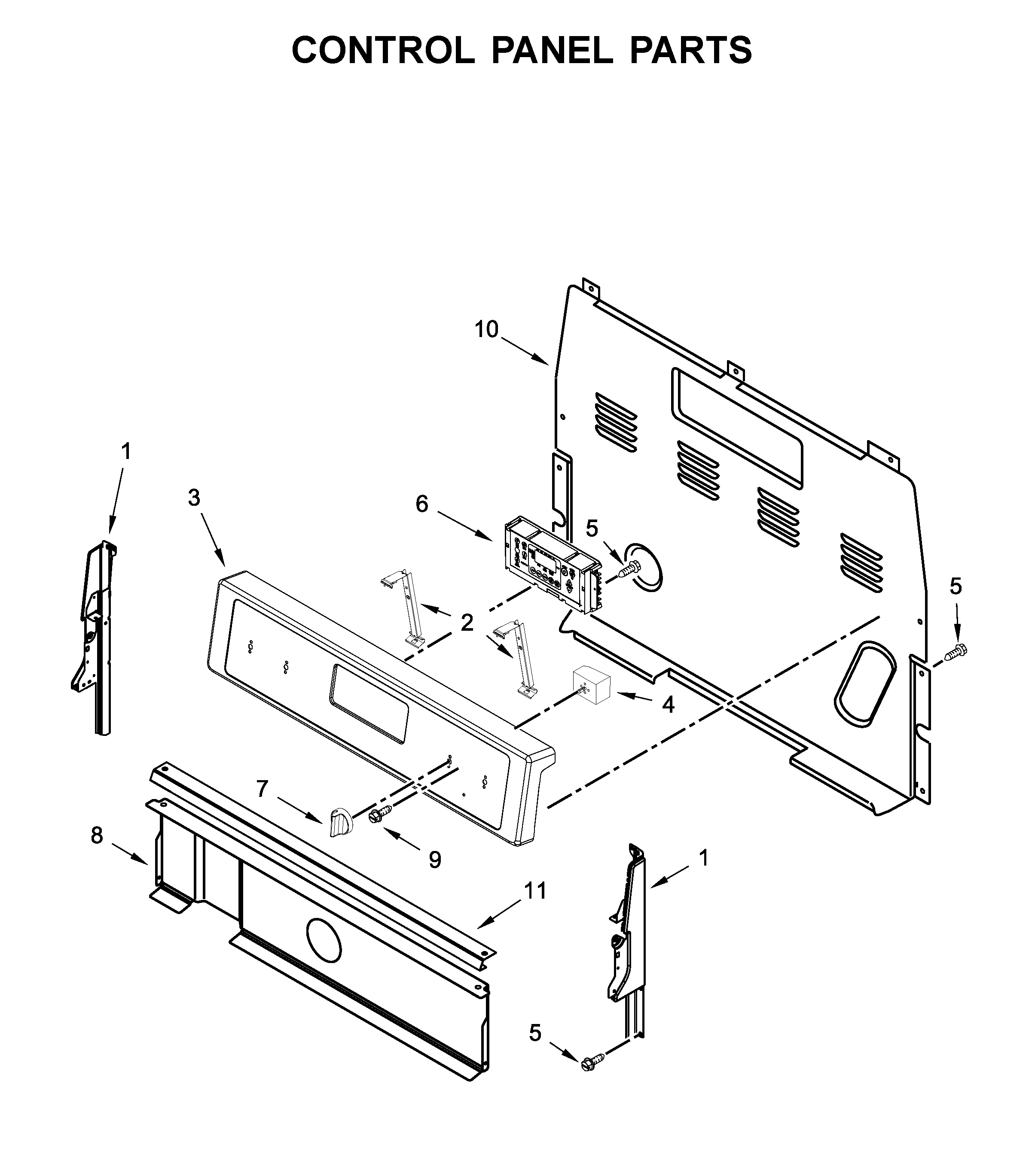 Control panel parts