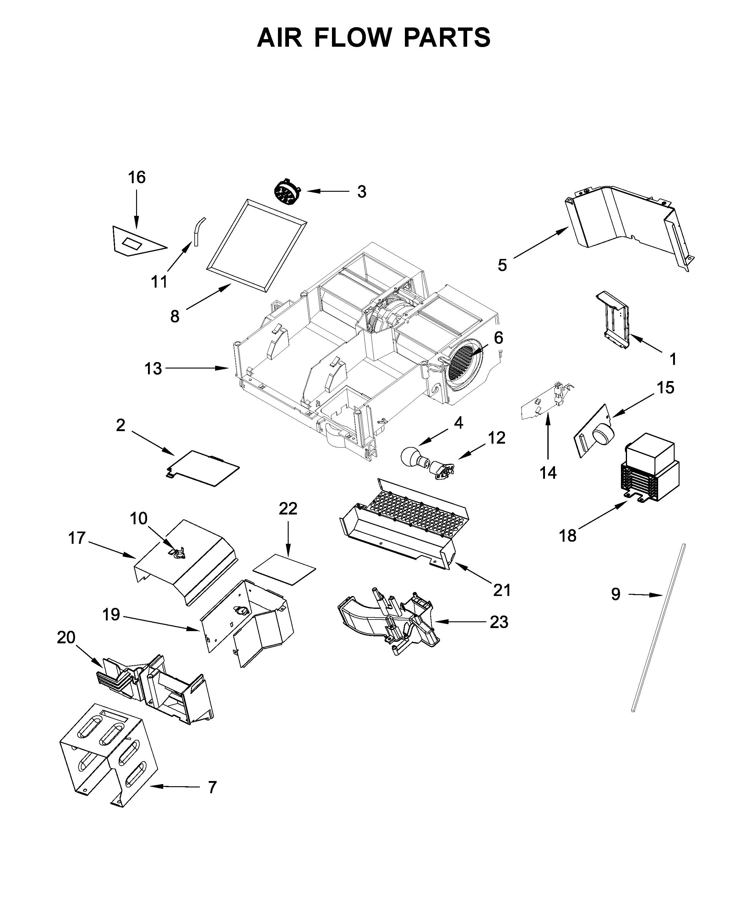 Air flow parts