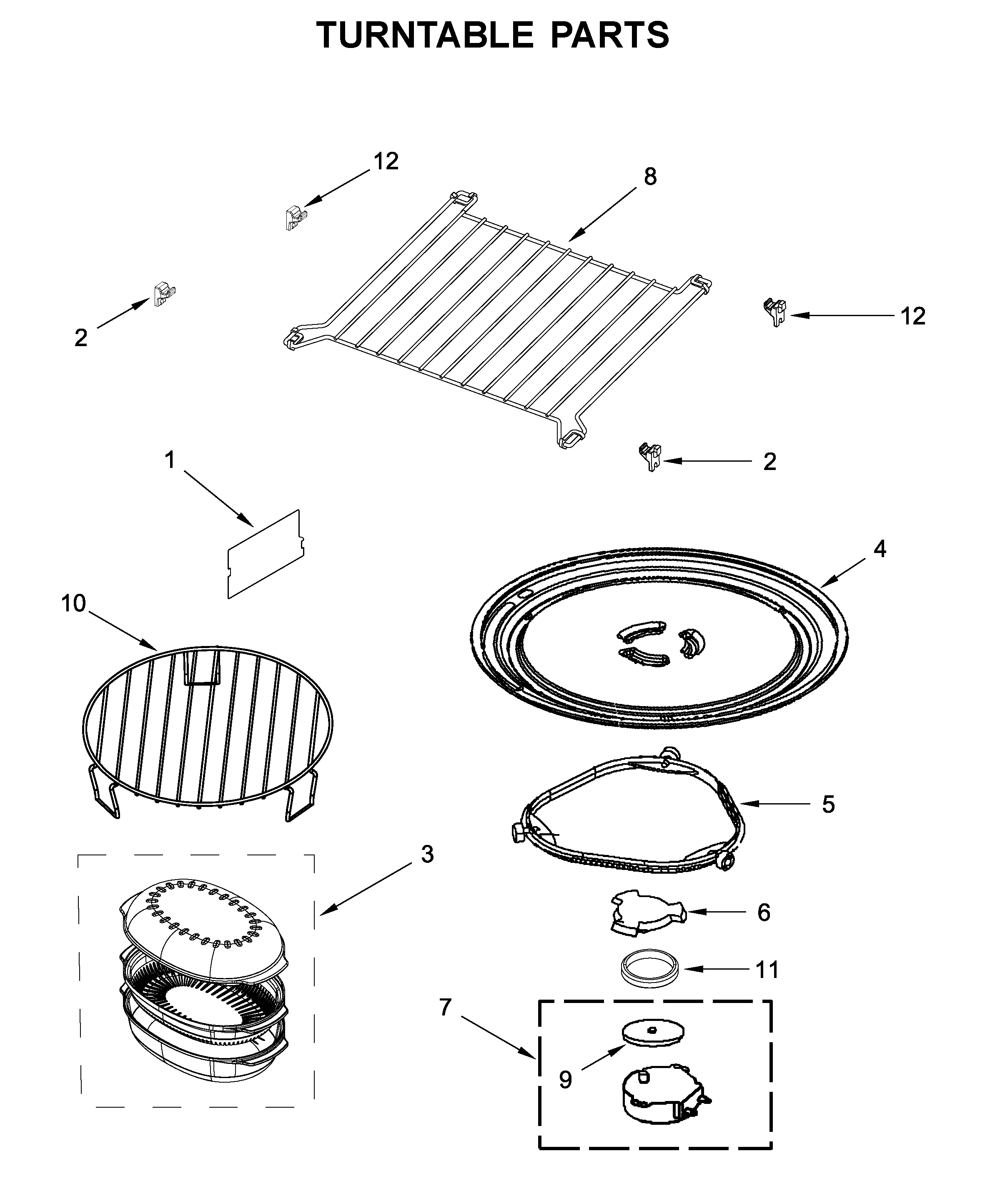 Turntable parts