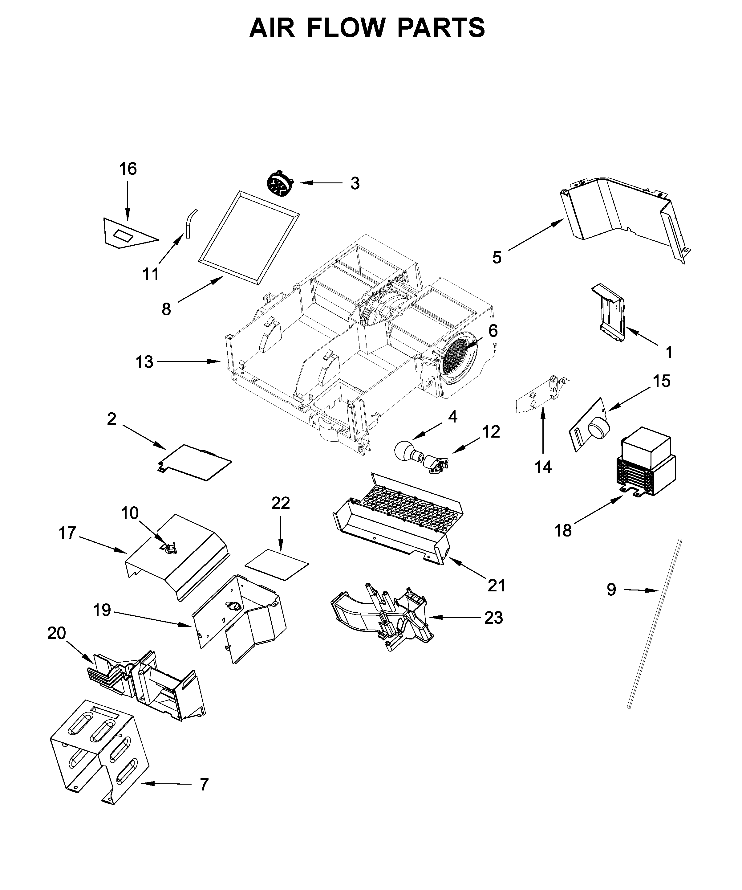 Air flow parts