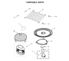Whirlpool YWMH76719CW2 turntable parts diagram