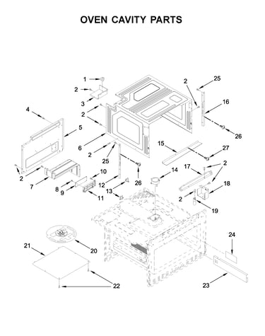 Oven cavity parts