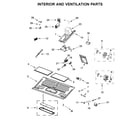 Whirlpool YWMH76719CW3 interior and ventilation parts diagram