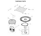 Whirlpool YWMH76719CW3 turntable parts diagram