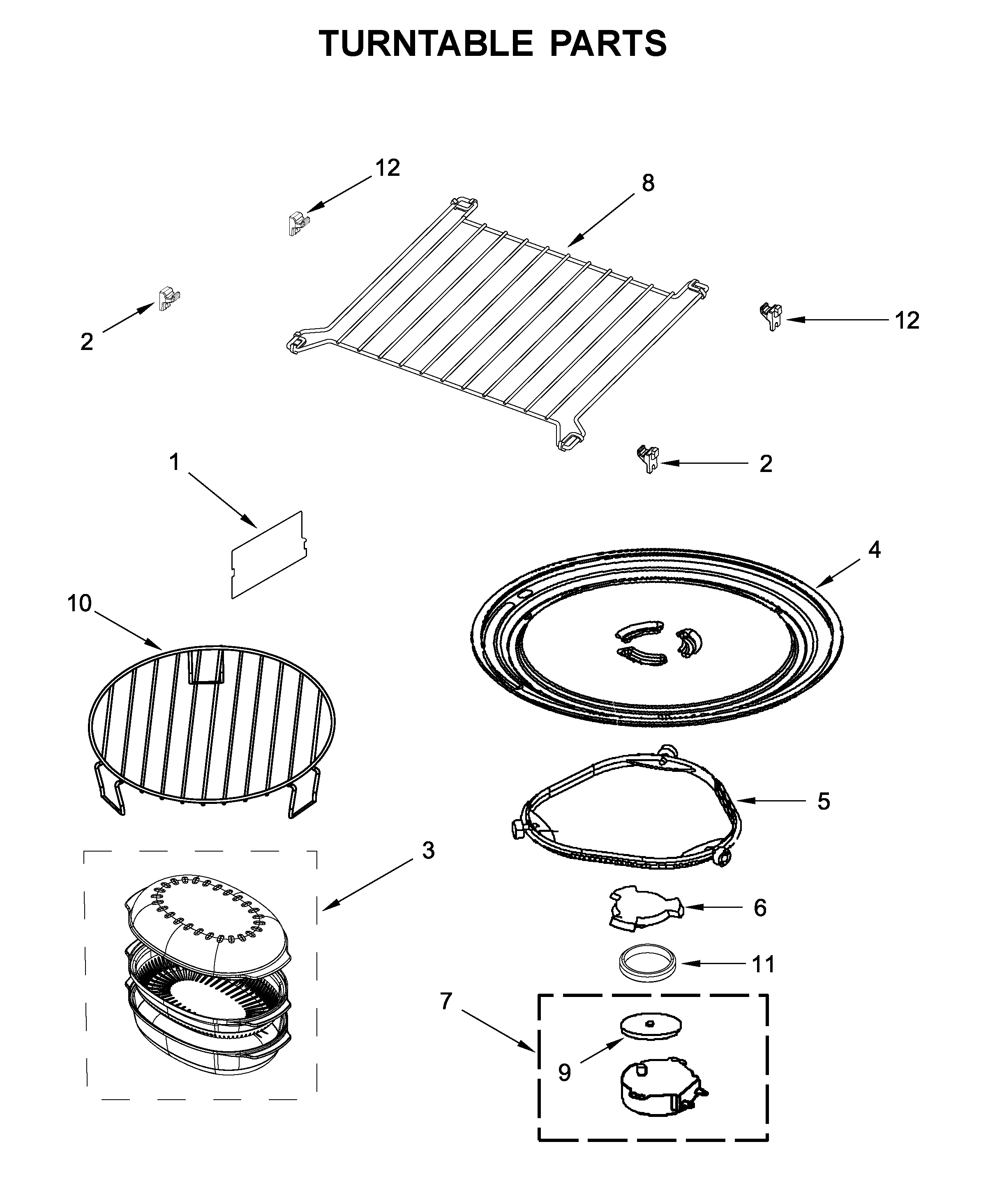 Turntable parts