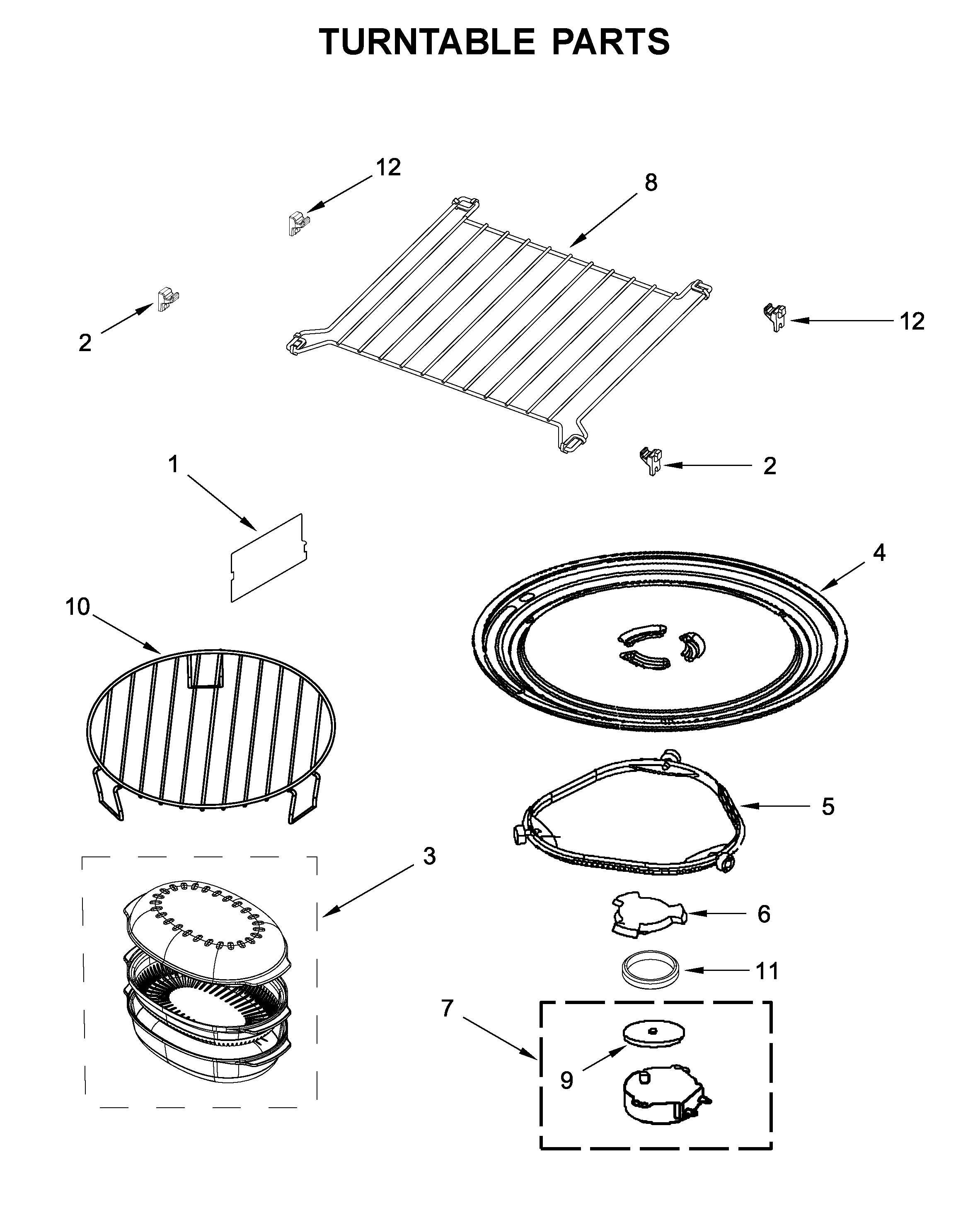 Turntable parts